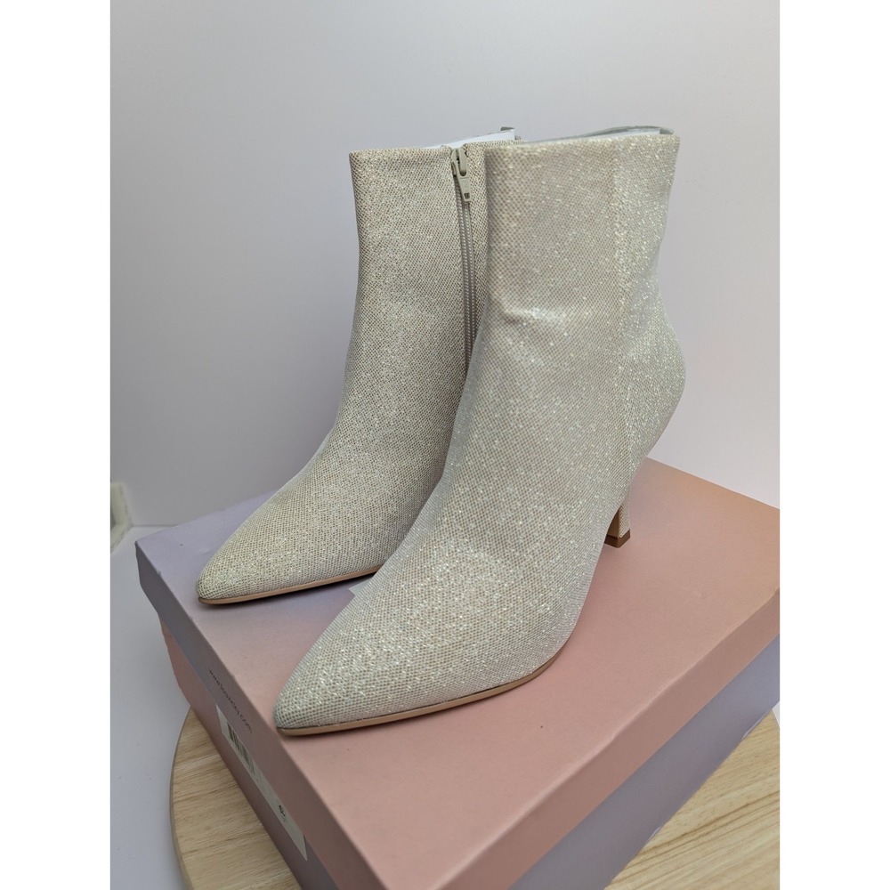 Elegant Cream Ankle Boots